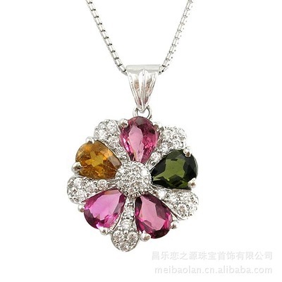 美寶藍(lán)珠寶925純銀天然碧璽吊墜項(xiàng)鏈 批發(fā)優(yōu)勢(shì)與產(chǎn)品詳解